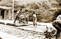 Castleman's Ferry bridge construction